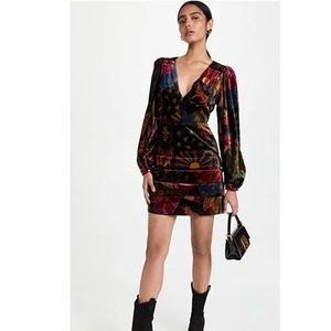 NWT FARM Rio Crazy Mix Print Mini Dress XS